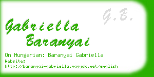 gabriella baranyai business card